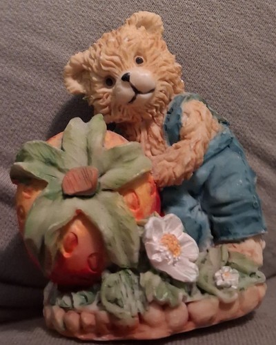 Vintage resin teddy bear - vintage,
