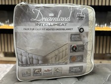 Dreamland Intelliheat Faux Fur Under Blanket Dual Controls Easy Fit Super King