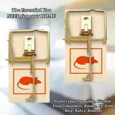 2 x Wood RAT TRAP PEST CONTROL RODENT INDOOR /OUTDOOR CATCHER MOUSE