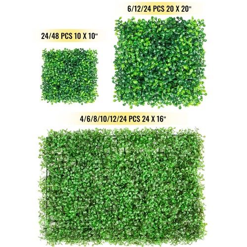 48x artificial boxwood hedge - 4-48x,