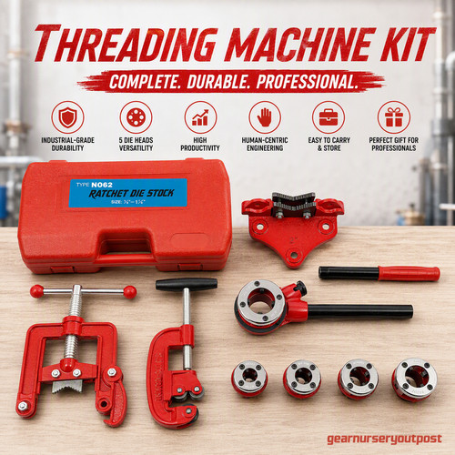Ratchet pipe threader kit - threader,
