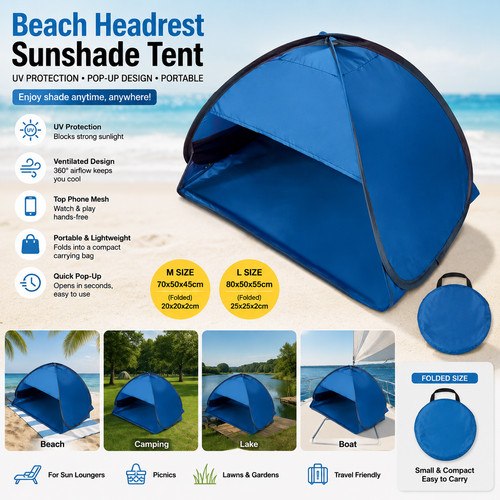 Pop tent sun shelter - up,
