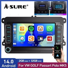 Android 14 For VW GOLF MK5 MK6