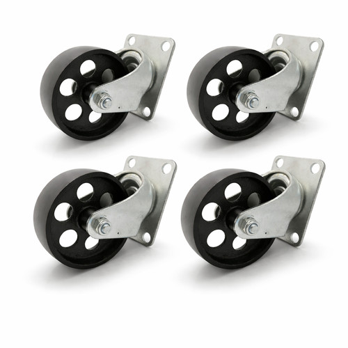 Pack steel swivel plate - 3.5",