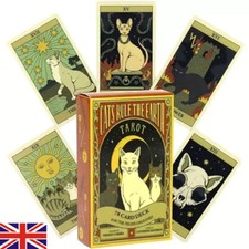 ^Cats Rule The Earth Tarot - 78pcs Oracle Card Deck - UK^