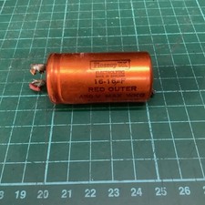 Vintage Plessey Capacitor 16-16uF 450V - Valve Amp - 1 Piece (25mm dia)