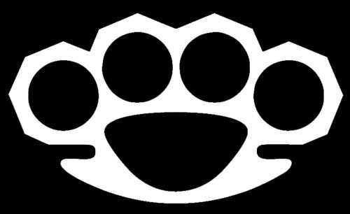 Brass knuckles sticker - knuckles,