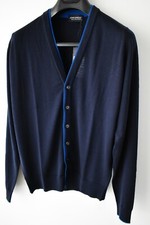 John Smedley Navy Blue Merino