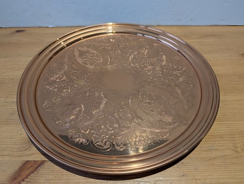 Vintage round etched - 11'',