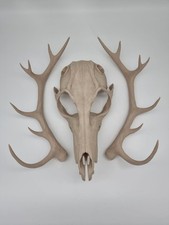 Bone White Wendigo Skull Mask