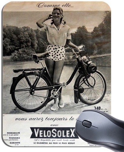 Velosolex bike mouse mat - mouse,