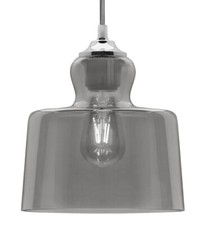 Retro Vintage Smoked Gold Glass Ceiling Hanging Pendant Shade Chandelier Lights