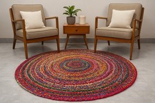 Rug Cotton Round Natural
