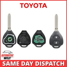 2 BUTTON REMOTE KEY FOB FOR TOYOTA RAV4 HILUX 1995-2005 433MHZ KEY SHELL KIT OEM