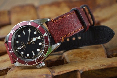 Watch strap 18 mm red - watch, 22