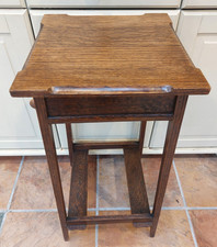 Vintage oak square plant