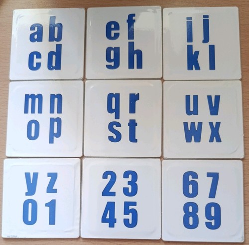 Lowercase alphabet and number - alphabet,