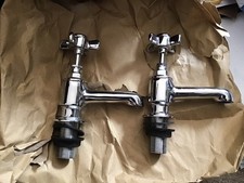 Lefroy Brooks bath taps, Pair. 95mm Projection. Un Used Old Stock.