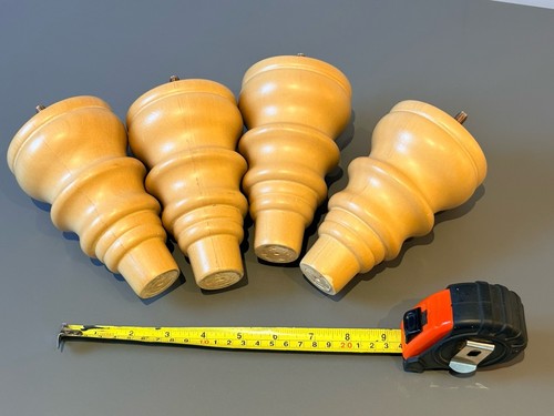 Large solid wood feet - 4x, from