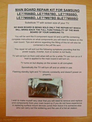 Main board repair kit - main, for