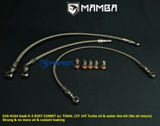 Turbo Oil & Water Line Saab 9-3 AERO B207R Z20NET TD04L 12T 14T No oil return