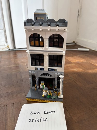 Lego moc city bank modular - city,