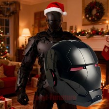 Autoking Iron Man Helmet MK5 1:1 Wearable Voice Touch RC Mask Light-up Cosplay