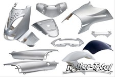 Fairing Set Aprilia SR 50-125 11 pieces Silver Metallic manufacturing years 98-04 + Bodykit