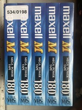Maxell 180 Blank VHS Tapes