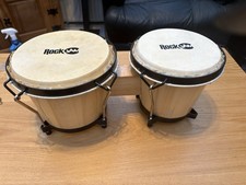 Vintage Wooden Bongo Drums