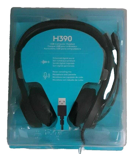 Logitech wired headset h390 - headset,