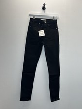Topshop Pure Black Jamie Skinny Jeans W26 L32 UK 8 NEW High Waist Denim