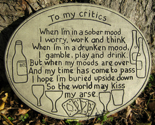 Funny rude garden wall - funny,