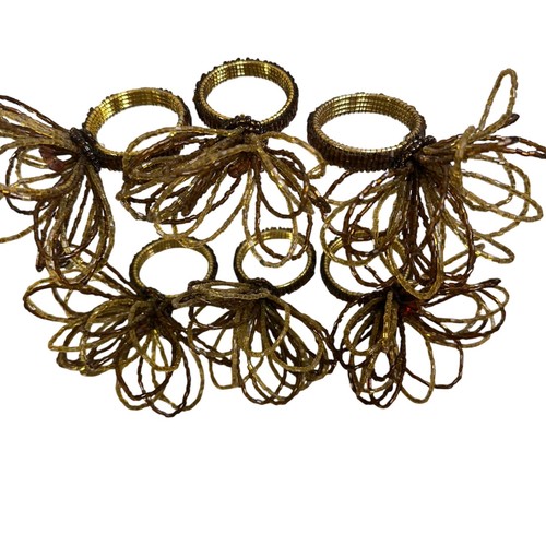 Set beaded napkin rings - set,
