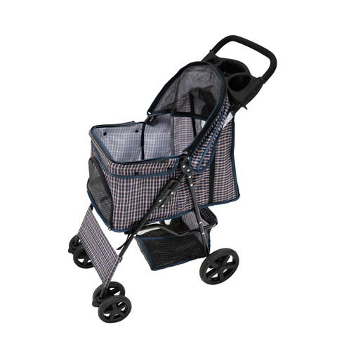 Pet stroller pushchair blue - stroller,