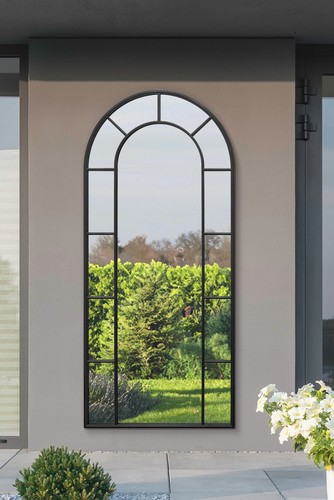 Arched metal framed garden - metal,