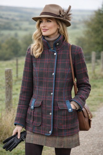 Ness houndstooth tweed riding - ness,