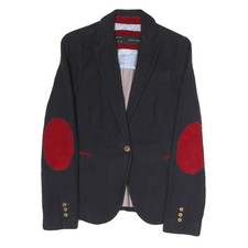 ZARA Womens Black Navy & Red