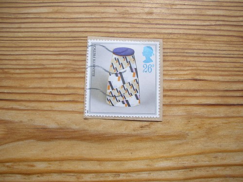 Used 26p stamp - stamp, pot