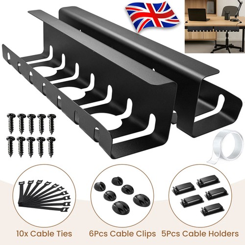 2pcs tidy under desk cable - 2pcs,