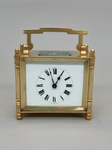French brass carriage clock - brass,