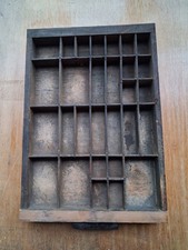 printers wooden type tray 37cm