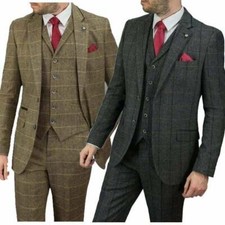 Mens 3 Piece Classic Tweed