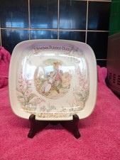 Beatrix Potter Recatangular Jemima Puddle duck and Foxy Gent Plate Royal Albert
