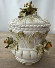 Vintage Italian Floral Lidded