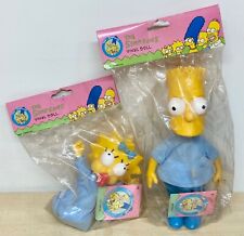 1990 Vintage Bart & Maggie Simpson Vinyl Dolls **Brand New**