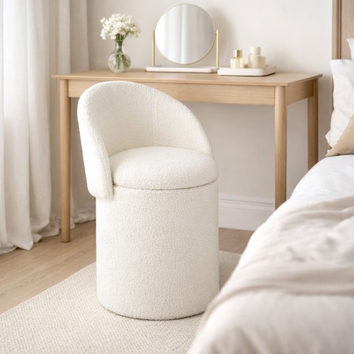 Beth boucle dressing table - beth,