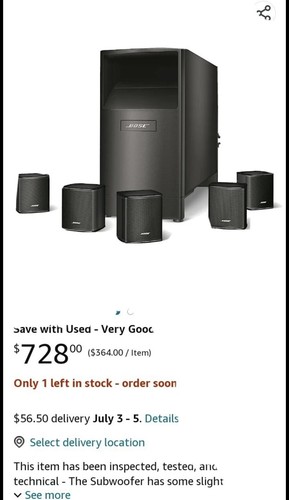 Bose acoustimass series iii - acoustimass,