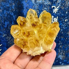 Yellow Crystal Cluster - Polished Flower Formation - 238G