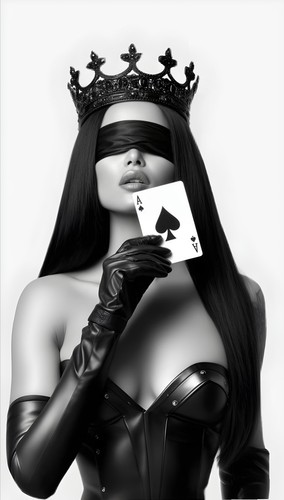 Sexy women queen - ace, spades